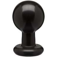 Круглая черная анальная пробка Classic Round Butt Plugs Large - 12,1 см.