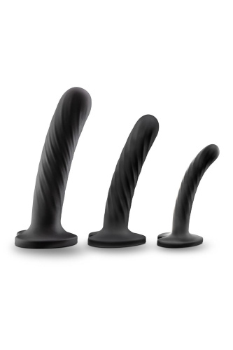 Набор из 3 стимуляторов со спиралевидным рельефом Twist Kit