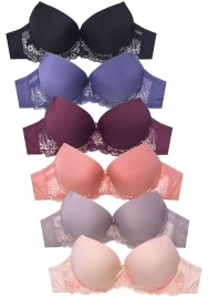 Пуш-ап бюстгальтер с красивым кружевом