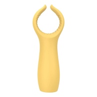 Желтый вибростимулятор для пар Rainbow collection №2