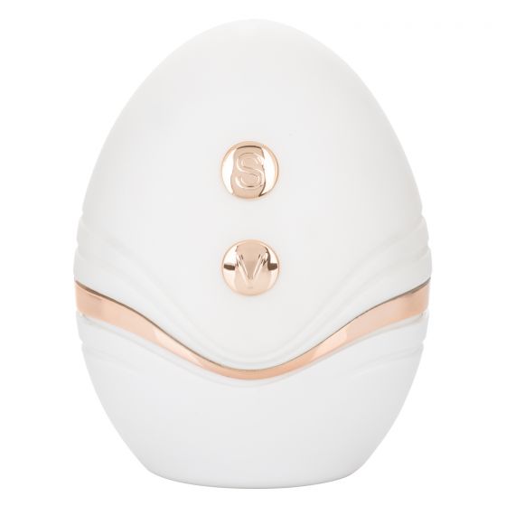 Белый вакуумный вибромассажер Palm Pleasure Goddess