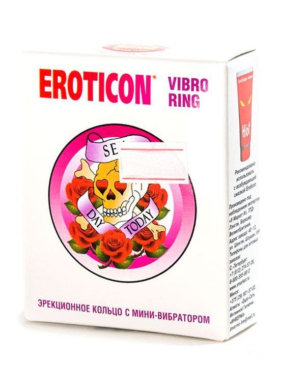 Эрекционное кольцо «Киска» с мини-вибратором