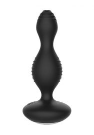 Чёрная анальная пробка с электростимуляцией E-Stimulation Vibrating Buttplug - 14 см.