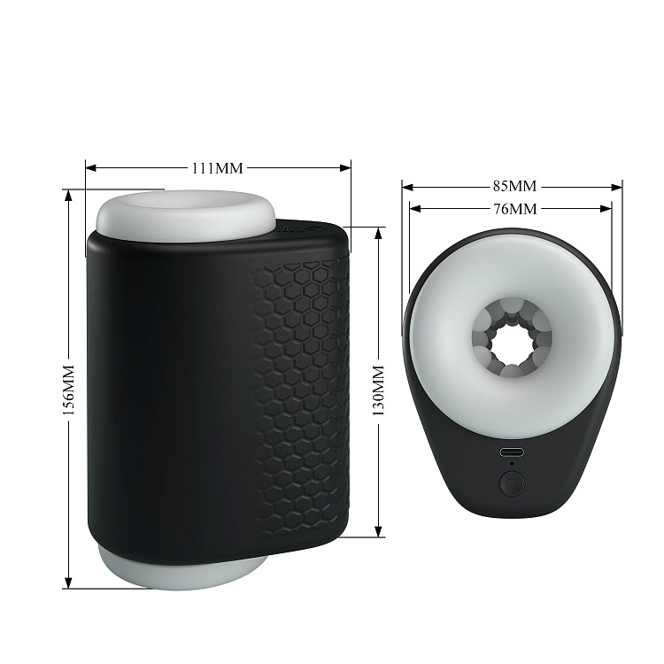 Черный автоматический вибромастурбатор Dj Girl