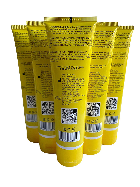 Набор из 5 анальных лубрикантов на водной основе Egzo Hey (по 100 мл.)