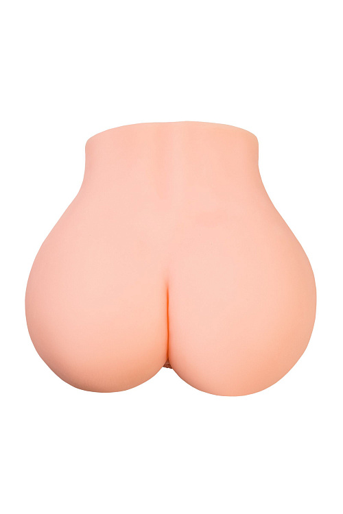 Телесный мастурбатор в форме попки с 2 любовными входами