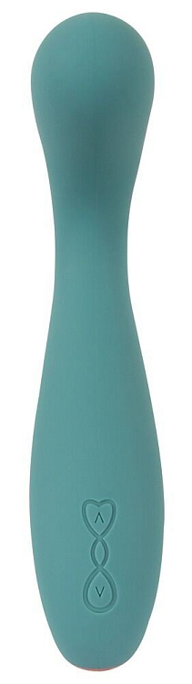 Бирюзовый вибратор для точки G The Magician G-Spot Vibrator - 19 см.