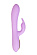 Фиолетовый вибратор-кролик с вращающимся клиторальным стимулятором Jammy - 22,5 см.
