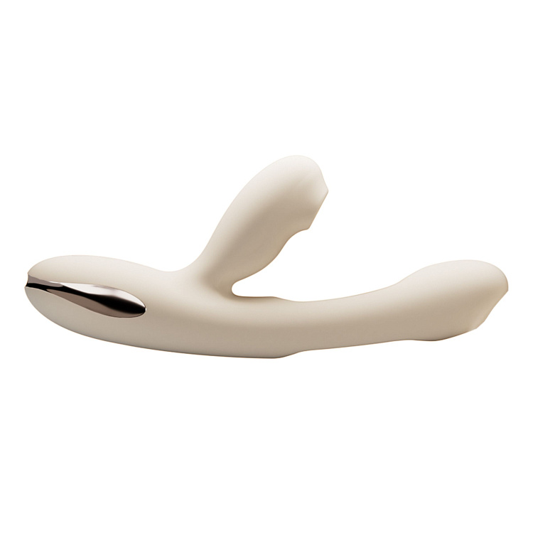 Хай-тек вибратор с таппингом и вакуумом Angela - 21,8 см.