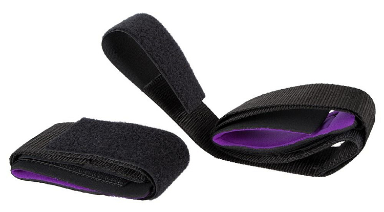 Черные манжеты на липучках для фиксации рук к бёдрам