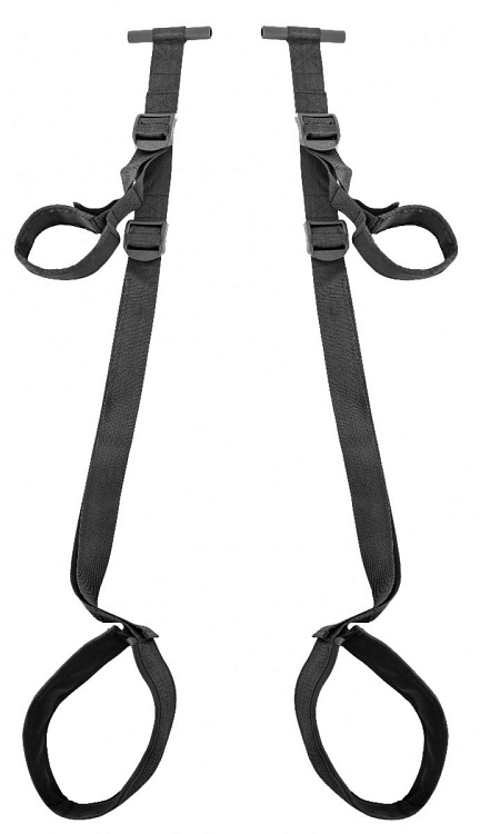 Черные секс-качели для двери Door Swing