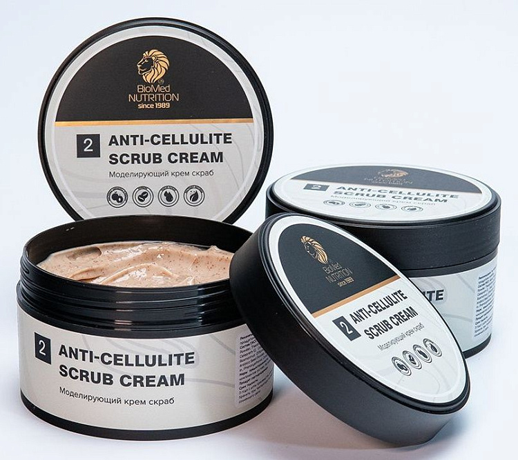 Моделирующий антицеллюлитный крем-скраб - 200 мл.