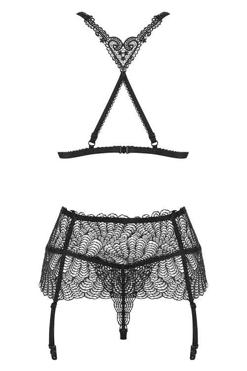 Роскошный кружевной комплект Chiccanta с поясом для чулок