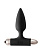 Черная анальная вибропробка New Edition Glory - 11 см.
