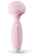 Розовый вибромассажёр-гриб Mushroom - 16 см.