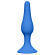 Синяя анальная пробка Slim Anal Plug Medium - 11,5 см.