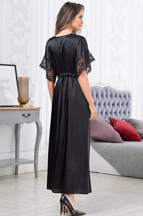 Длинный шелковый пеньюар Edita