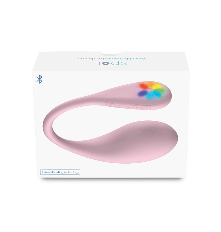 Розовое интерактивное виброяйцо Spot