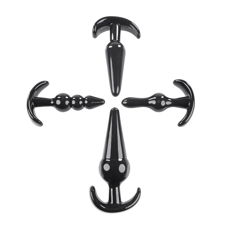 Набор из 4 анальных пробок-якорей Intro To Plugs