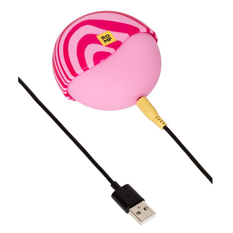 Розовый бесконтактный клиторальный стимулятор Romp Spin