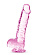 Розовый фаллоимитатор 6 Inch Crystalline Dildo - 15,2 см.