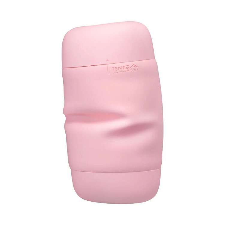 Розовый мастурбатор Tenga Puffy