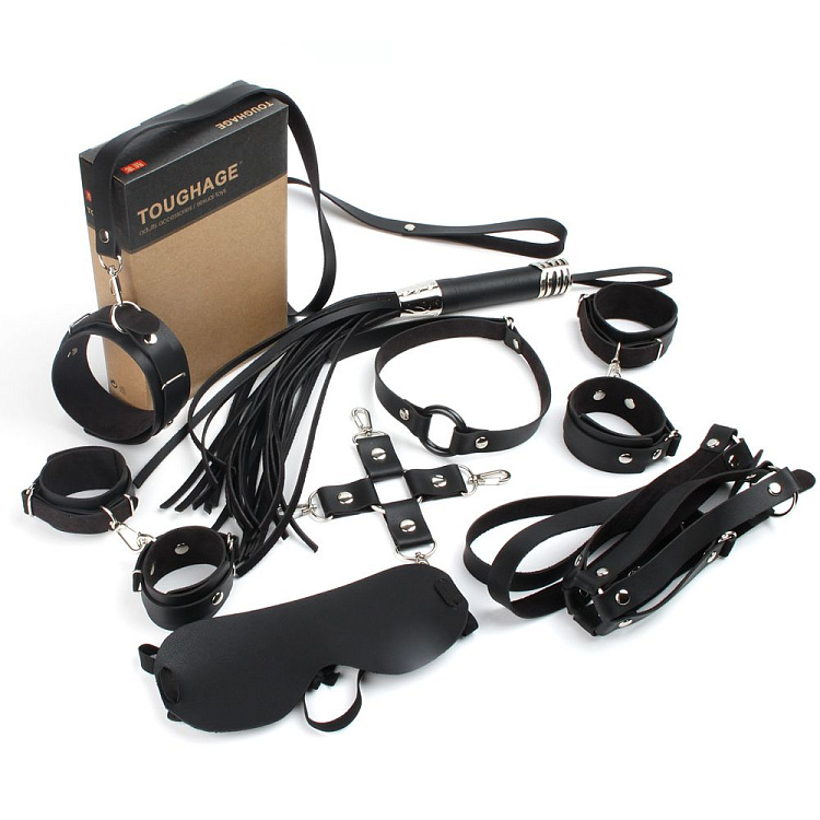 Черный набор БДСМ-девайсов Bandage Kits