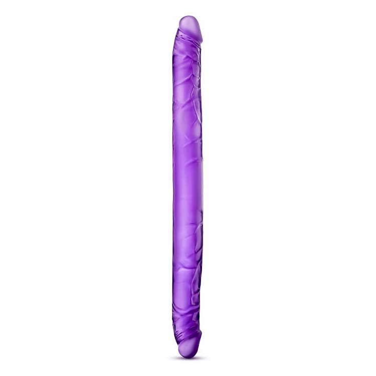 Фиолетовый двусторонний фаллоимитатор B Yours 16  Double Dildo - 40,6 см.