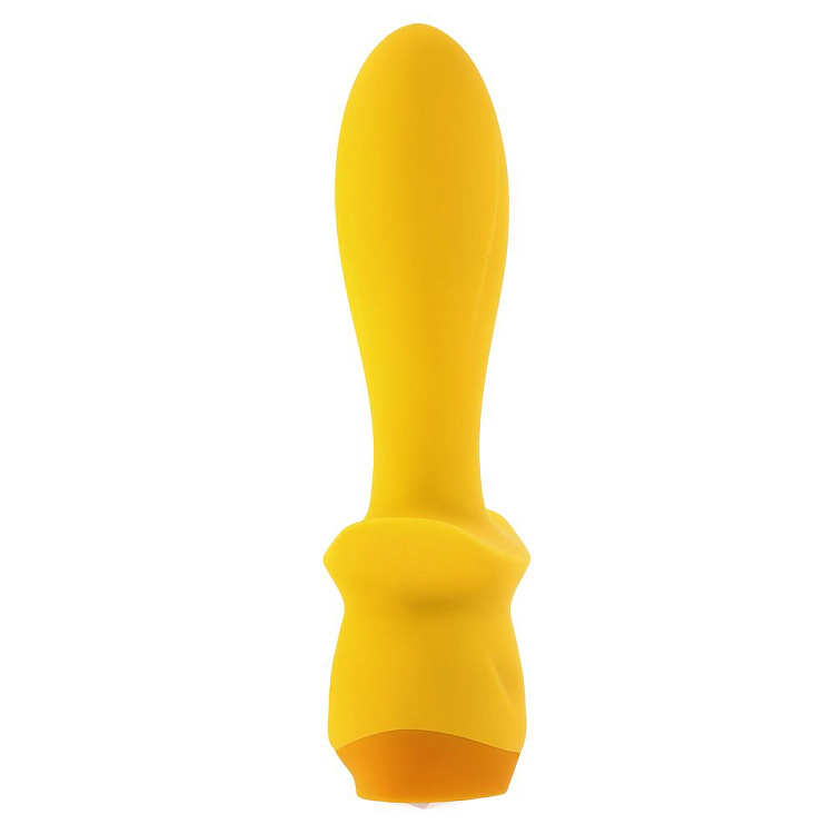 Желтая анальная вибропробка Mellow Yellow - 13,5 см.