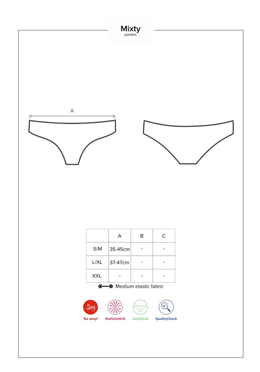 Оригинальные кружевные трусики Mixty