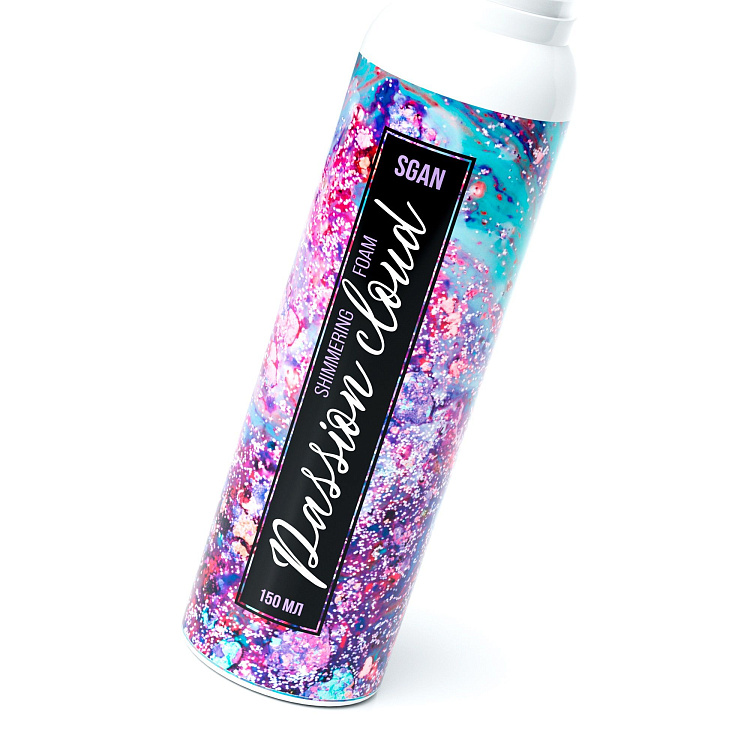 Шиммер для массажа с хрустящей пенкой Passion Cloud - 150 мл.