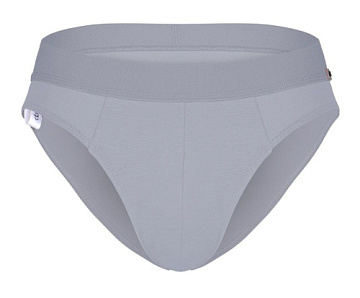 Светло-серые бамбуковые трусы-брифы