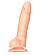 Телесный фаллоимитатор Sliding Skin Realistic Dildo XL с подвижной кожей - 19 см.