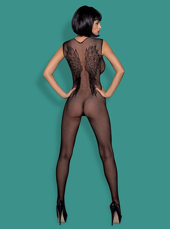 Комбинезон с ажурными крылышками на спинке