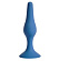 Синяя анальная пробка Gravity S - 10,5 см.