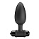 Черная анальная пробка с вибрацией - 11,5 см.