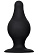 Черная анальная втулка Spade XS - 6,5 см.