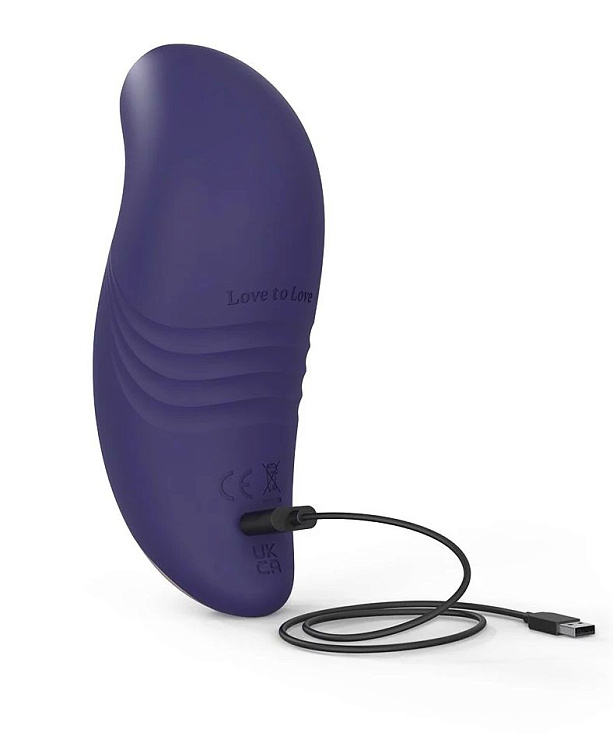 Темно-синий вакуум-волновой стимулятор Believer