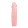 Удлиняющая насадка на пенис телесного цвета - 18 см.