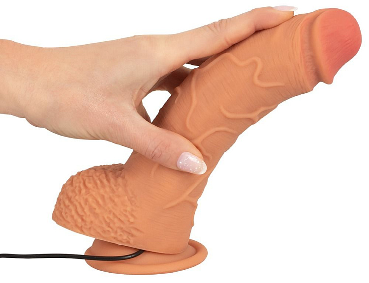 Телесный вибратор-реалистик Real Thing Large - 22,5 см.