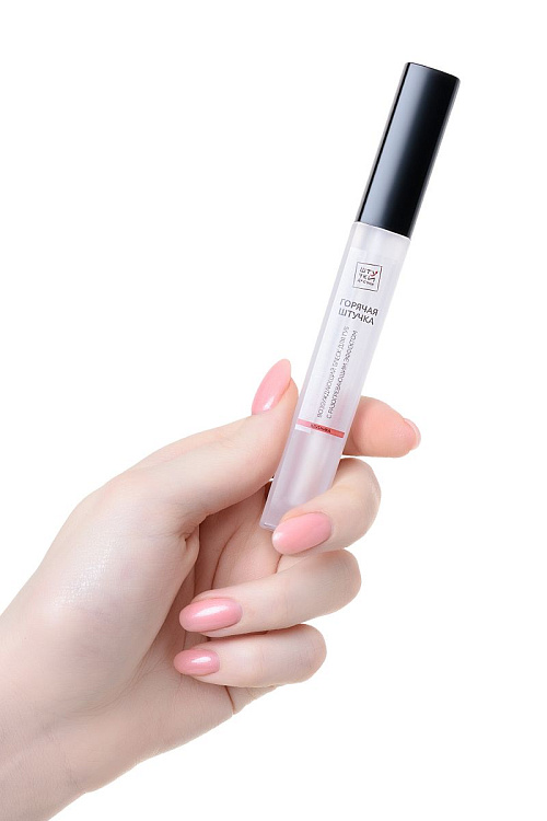 Возбуждающий блеск для губ  Горячая штучка  с разогревающим эффектом и ароматом клубники - 5 мл.