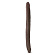 Коричневый двусторонний фаллоимитатор Chocolate 16-Inch Long Dildo - 41,5 см.