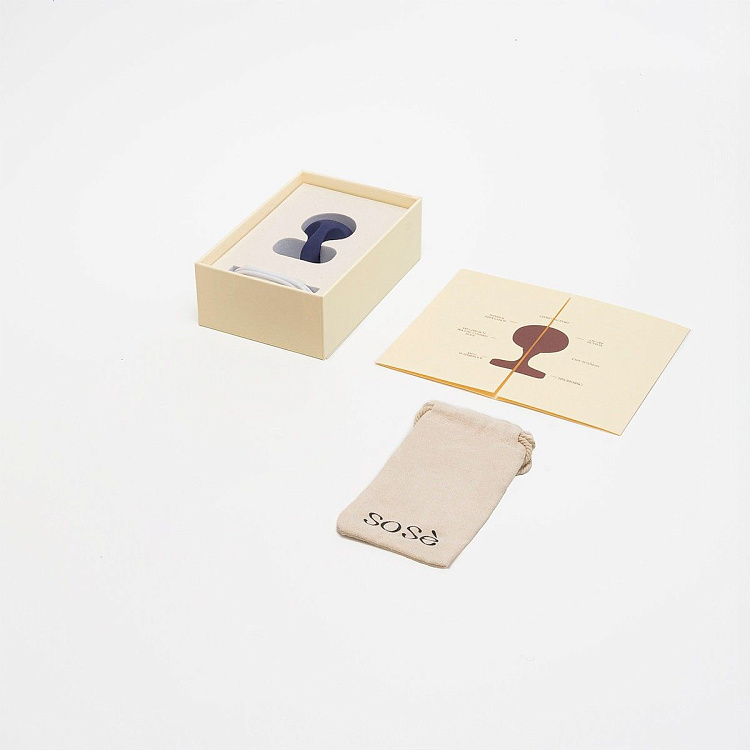 Синий вибростимулятор на пальцы Lunar