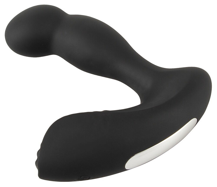 Черный вибростимулятор простаты RC Prostate Massager - 13,1 см.