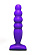 Фиолетовый анальный стимулятор Large Bubble Plug - 14,5 см.