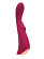 Малиновый вибратор для G-стимуляции - 19,1 см.