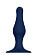 Синяя анальная пробка SILICONE PLUG LARGE - 15,6 см.