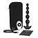 Черные анальные бусы с 3 моторами B-Vibe Cinco Anal Beads - 20,5 см.