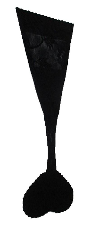 Черные трусики-невидимки с клейкой лентой