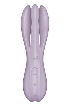 Сиреневый клиторальный вибромассажер Threesome 2